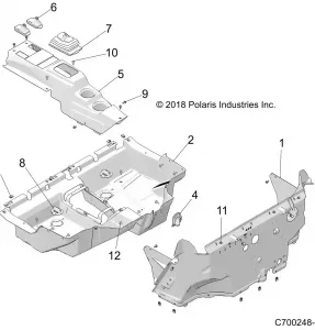 BODY, FLOOR - Z19VFE99AD/BD/AK/BK/AN/BN/LD/K99AD/BD/AK/BK/AN/BN/LK/LE/L99AC/BC/M99AL (C700248-3)