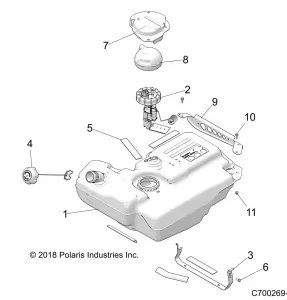 BODY, Топливная система TANK - Z19VFE99AD/BD/AK/BK/AN/BN/LD/K99AD/BD/AK/BK/AN/BN/LK/LE/L99AC/BC/M99AL (C700269-1)