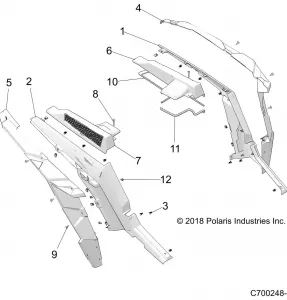 BODY, REAR FENDERS AND BEZELS- Z19VFE99AD/BD/AK/BK/AN/BN/LD/K99AD/BD/AK/BK/AN/BN/LK/LE/L99AC/BC/M99AL (C700248-8)