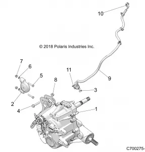 DRIVE TRAIN, MAIN GEARCASE MOUNTING - Z19VFE99AD/BD/AK/BK/AN/BN/LD/K99AD/BD/AK/BK/AN/BN/LK/LE/L99AC/BC/M99AL (C700275-2)