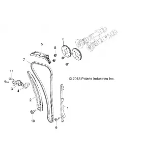 ENGINE, CAM CHAIN AND TENSIONER - Z19VFE99AD/BD/AK/BK/AN/BN/LD/K99AD/BD/AK/BK/AN/BN/LK/LE/L99AC/BC/M99AL (702468)