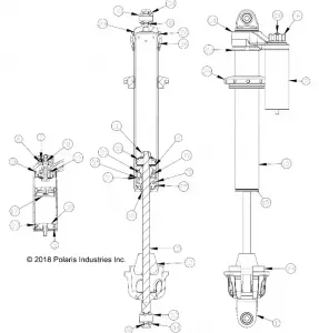 SUSPENSION, FRONT SHOCK INTERNALS - Z19VFM99AL (702425)