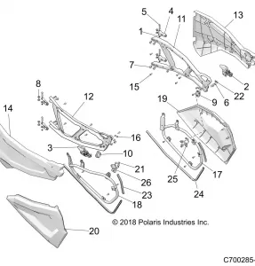 BODY, DOORS, FRONT - Z19VPL92AK/BK/AR/BR/AM/BM (C700285-1)