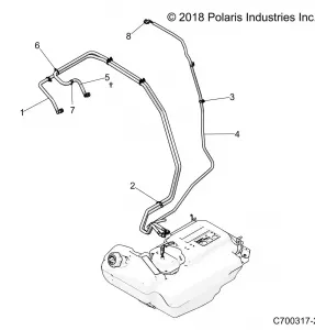 BODY, Топливная система LINES, STD.  - Z19VPL92AK/AR/AM (701384)