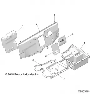 BODY, REAR CLOSEOFF -  Z19VPL92AK/BK/AR/BR/AM/BM (C700318-3)