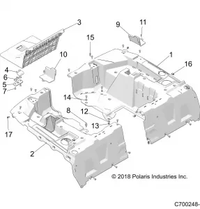 BODY, REAR RACK - Z19VPL92AK/BK/AR/BR/AM/BM (C700248-9)