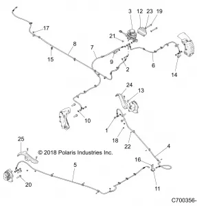 BRAKES, BRAKE LINES AND MASTER CYLINDER - Z19VPL92AK/BK/AR/BR/AM/BM (C700356-1)