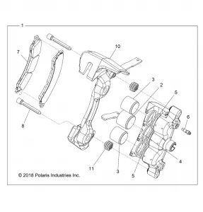 BRAKES, FRONT CALIPER - Z19VPL92AK/BK/AR/BR/AM/BM (702528)