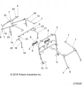 CHASSIS, CAB Рама - Z19VPL92AK/BK/AR/BR/AM/BM (C700357)