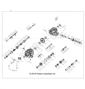 DRIVE TRAIN, MAIN GEARCASE INTERNALS - Z19VPL92AK/BK/AR/BR/AM/BM (702529)