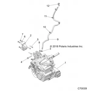 DRIVE TRAIN, MAIN GEARCASE MOUNTING - Z19VPL92AK/BK/AR/BR/AM/BM (C700359)