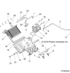 ENGINE, Впуск MANIFOLD - Z19VPL92BK/BR/BM (C700324-1)