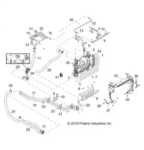 ENGINE, Охлаждение SYSTEM - Z19VPL92AK/BK/AR/BR/AM/BM (702384)