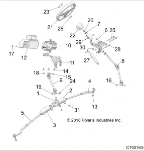 STEERING, STEERING ASM. - Z19VPL92AK/BK/AR/BR/AM/BM (C700163-1)