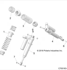 SUSPENSION, FRONT SHOCK MOUNTING - Z19VPL92AK/BK/AR/BR/AM/BM (C700163-3)