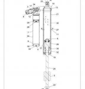 SUSPENSION, REAR SHOCK INTERNALS - Z19VPL92AK/BK/AR/BR/AM/BM (702655)