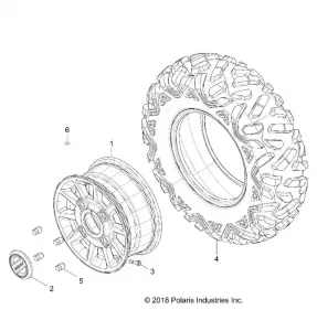 WHEELS, FRONT - Z19VPL92AK/BK/AR/BR/AM/BM (702381)