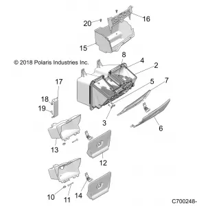 BODY, DASH STORAGE - Z19VDE99FK/S99CK/FK (C700248-2)