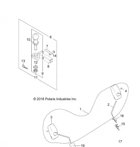 BODY, HITCH, LICENSE PLATE - Z19VDS99CK (702554)