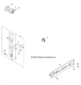 BODY, HITCH, LICENSE PLATE - Z19VDS99FK (702555)