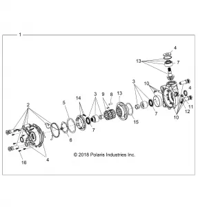 DRIVE TRAIN, FRONT GEARCASE (FROM 1/1/19) - Z19VPE92AM/BM (702516)