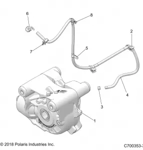 DRIVE TRAIN, FRONT GEARCASE MOUNTING - Z19VPE92AM/BM (C700353-3)