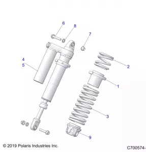 SUSPENSION, FRONT SHOCK MOUNTING - Z19VPE92AM/BM (C700163-3)