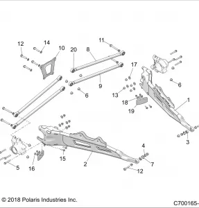 SUSPENSION, REAR CONTROL ARMS - Z19VPE92AM/BM (C700165-4)