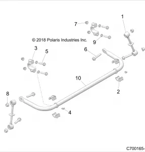 SUSPENSION, REAR STABILIZER BAR - Z19VPE92AM/BM (C700165-3)