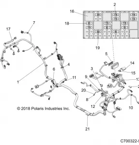 ELECTRICAL, WIRE HARNESS - Z19VDE92AC/AM/AD/LM (C700322-5)