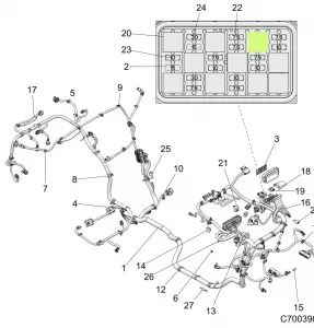 ELECTRICAL, WIRE HARNESS - Z19VDL92BG (C700390)