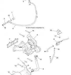 ENGINE, TURBO CHARGER MOUNTING - Z19VDE92AC/BC/AD/BD/AM/BM/LM/LAG/BG (700469)