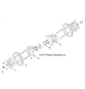 SUSPENSION, FRONT CARRIER AND HUB - Z19VDE92AC/BC/AD/BD/AM/BM/LM/LAG/BG (702371)