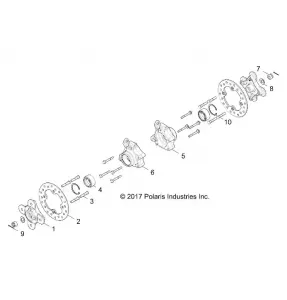 SUSPENSION, REAR CARRIER AND HUB - Z19VDE92AC/BC/AD/BD/AM/BM/LM/LAG/BG (702373)