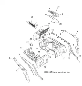 BODY, REAR RACK AND FENDERS - Z19VEE92AM/BM (702375)