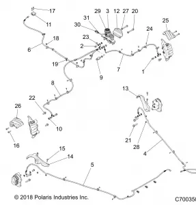 BRAKES, BRAKE LINES AND MASTER CYLINDER - Z19VEE92AM/BM (C700350)