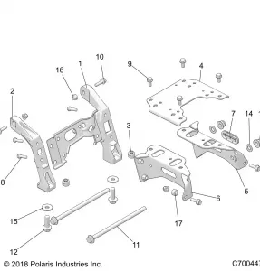 CHASSIS, MOUNTING, FRONT GEARCASE - Z19VEE92AM/BM (C700447)