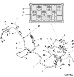 ELECTRICAL, WIRE HARNESS - Z19VEE92BM (C700392-1)