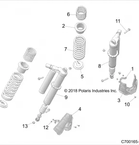 SUSPENSION, REAR SHOCK MOUNTING - Z19VEE92AM/BM (C700165-2)