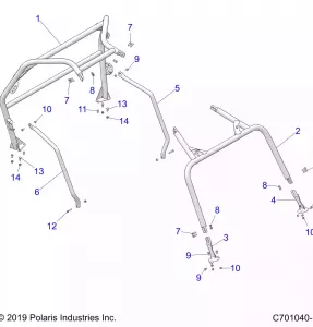 CHASSIS, CAB Рама - Z20CHA57A2/E57AM (C701040-1)