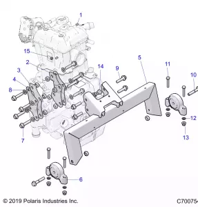 ENGINE, ENGINE MOUNTING - Z20CHA57A2/E57AM (C700754)