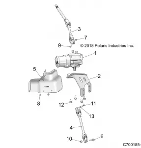 STEERING, POWER STEERING AND SHAFTS - Z20CHE57AM (C700185-2)