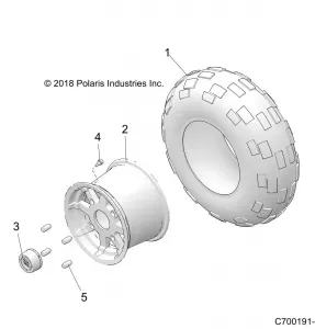 WHEELS, REAR - Z20CHE57AM (C700191-3)