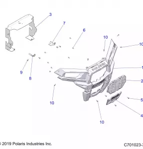 BODY, FRONT BUMPER - Z20A5A87B2/E87BP/BK/BX (C701023-3)