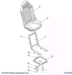 BODY, Сидение ASM. - Z20A5A87B2 (C701022)