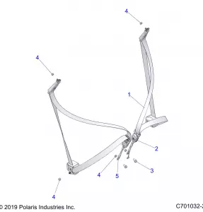 BODY, Сидение BELT MOUNTING - Z20A5A87B2/E87BP/BK/BX (C701032-2)