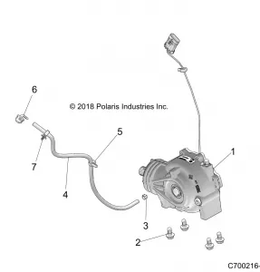 DRIVE TRAIN, FRONT GEARCASE MOUNTING - Z20A5A87B2/E87BP/BK/BX (C700216-1)