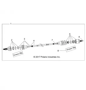 DRIVE TRAIN, FRONT HALF SHAFT - Z20A5A87B2/E87BP/BK/BX (702050)