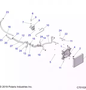 ENGINE, Охлаждение SYSTEM - Z20A5A87B2/E87BP/BK/BX (C701026)