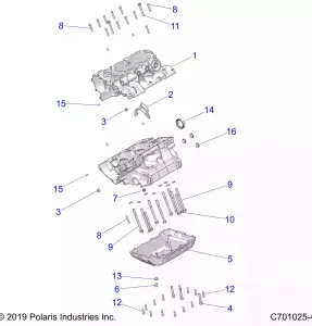 ENGINE, Картер - Z20A5A87B2/E87BP/BK/BX (C701025-4)